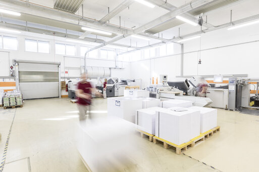 Samson Druck Weiterverarbeitung Papierpalette