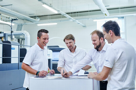Samson Druck Team Qualität Besprechung