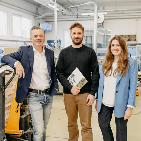 Samson Druck, Geschäftsleitung, Tibor Valentin, Markus Ramsbacher, Lisa Frost