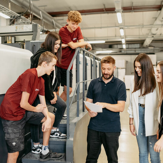 Samson Druck Lehre Lehrstellen Markus Ramsbacher Druckmaschine