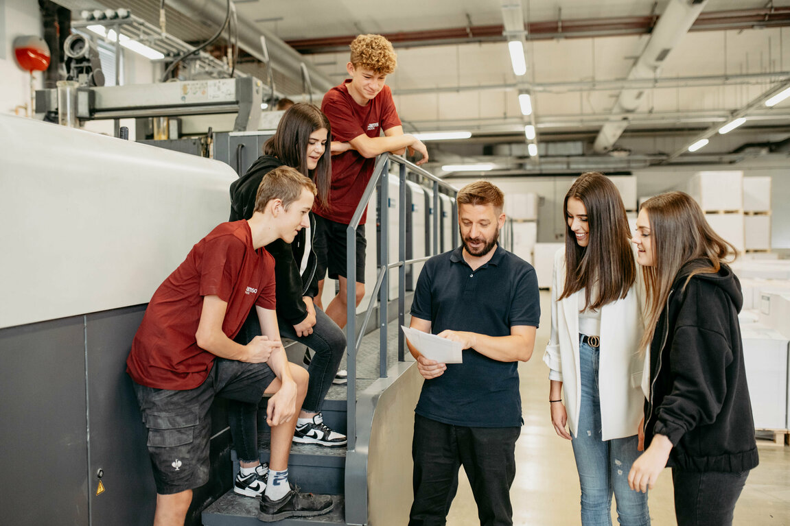 Samson Druck Lehre Lehrstellen Markus Ramsbacher Druckmaschine