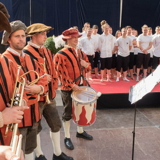 Samson Druck Gautschen Gautschfeier Lehrabschluss Feierlichkeiten Kapelle