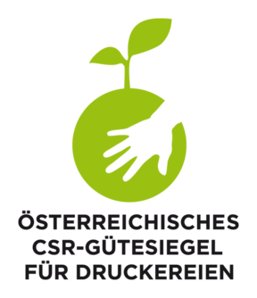 Samson Druck hat das österreichische CSR Gütesiegel für Druckereien nachhaltiges Drucken